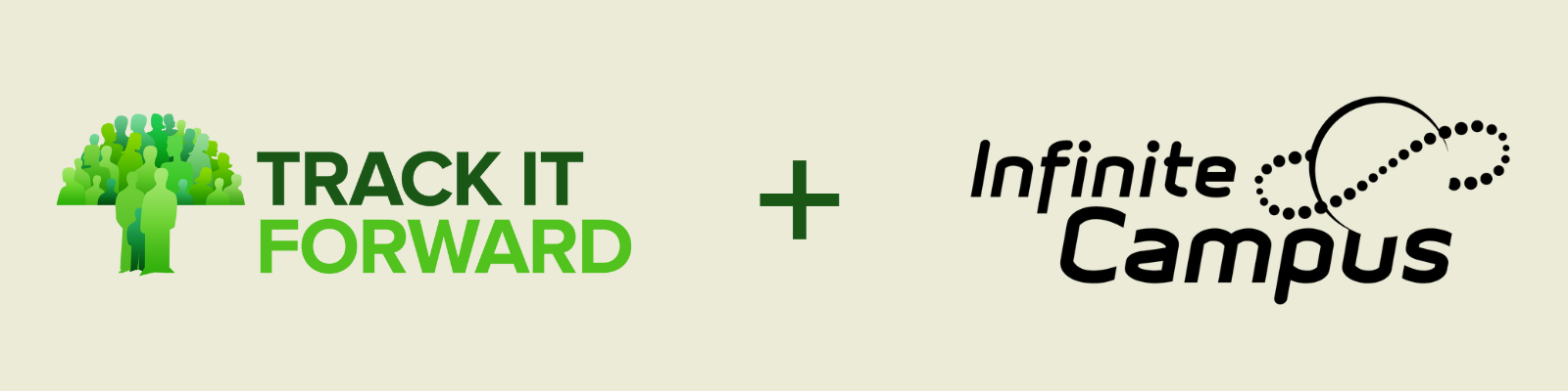 Track it Forward and Infinite Campus Logos. The new Track it Forward integration with Infinite Campus makes service hour tracking for K-12 community service programs easier than ever!